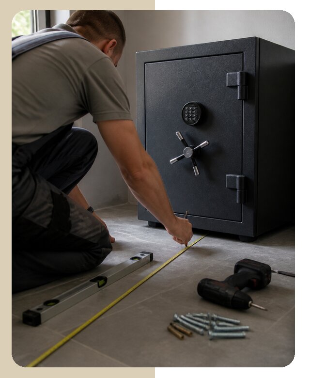 Профессиональная разметка крепления сейфа в Сарапуле