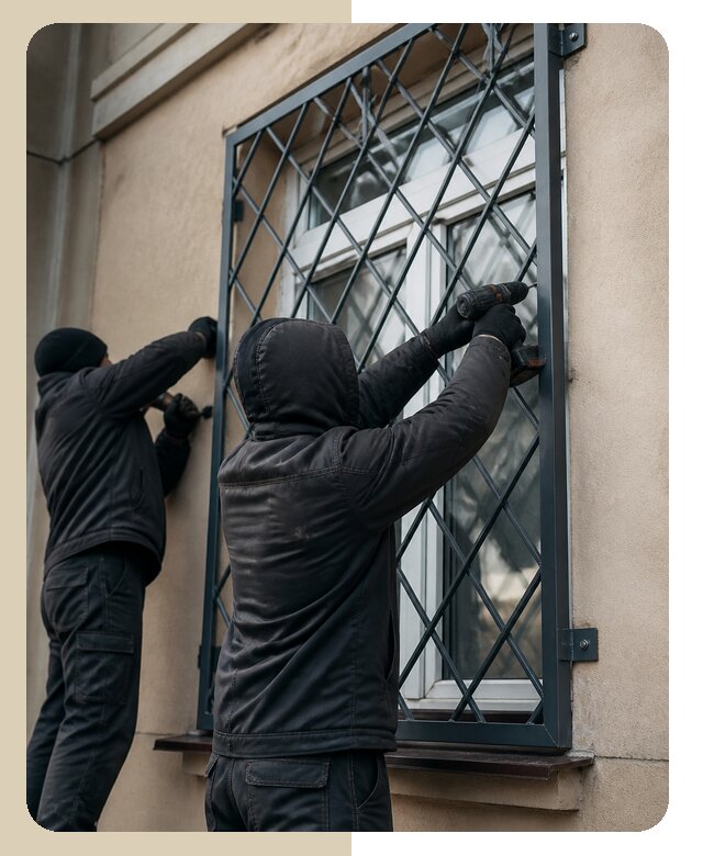 Установка антивандальных решеток на окна в Сарапуле
